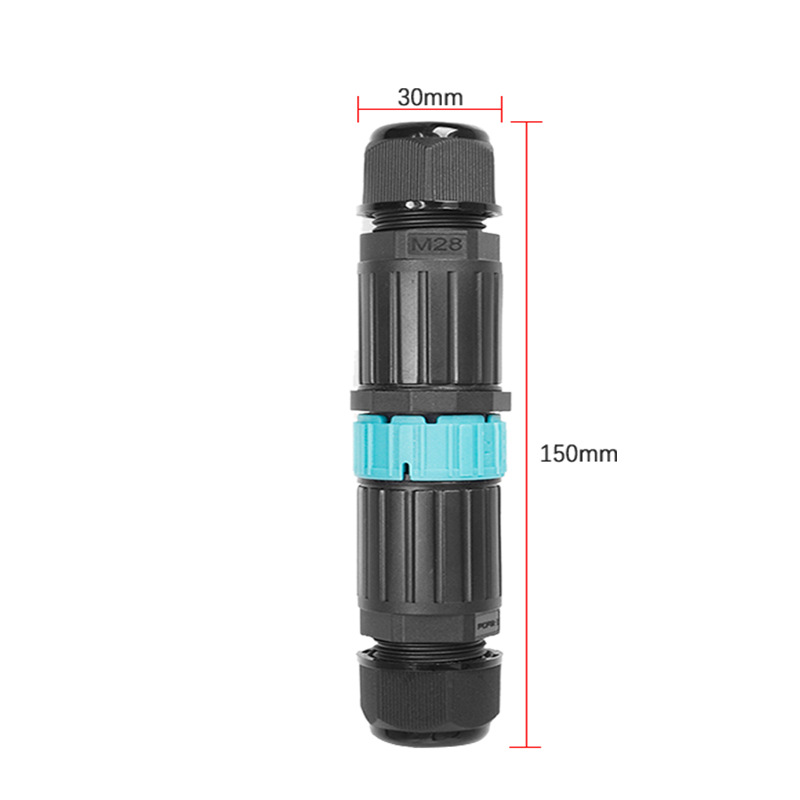Đầu nối dây chống nước EW-M28MF đực cái 2 pin IP68